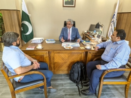 A team from Aga Khan University called on Dr. Muhammad Ahmed Kazi, DG FDI 22.6.23