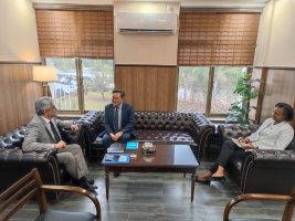 Dr. Dapeng Luo, World Health Organization- Pakistan Representative visited FDI to meet Dr. Muhammad Ahmad Kazi, Director General Health MoNHSR&C/FDI 13.3.2024
