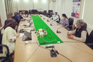 Dr Muhammad Akram Shah NPM EPI Chairing HSSII Grant ACSM Component Review Meeting 15.4.2021