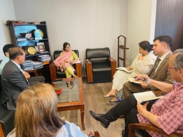 Dr. Xia Wei, new WHO EPI Lead, calls on DG Health/FDI to strengthen immunization ties. 14.5.2025
