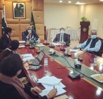 Mr. Faisal Sultan SAPM Health, chairing the National Inter Agency Coordination Committee (NICC) Meeting 29.3.2021