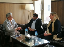 Ms. Aurore Maddison, Director, Global Health Access GSK called on Dr. Muhammad Ahmad Kazi, DG, Federal Directorate of Immunization, today to discuss HPV Vaccine roll out in the country 5.10.23