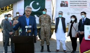 Cansino and Sinopharm vaccines procured by MoNHSR&C Received at Noor khan Airbase