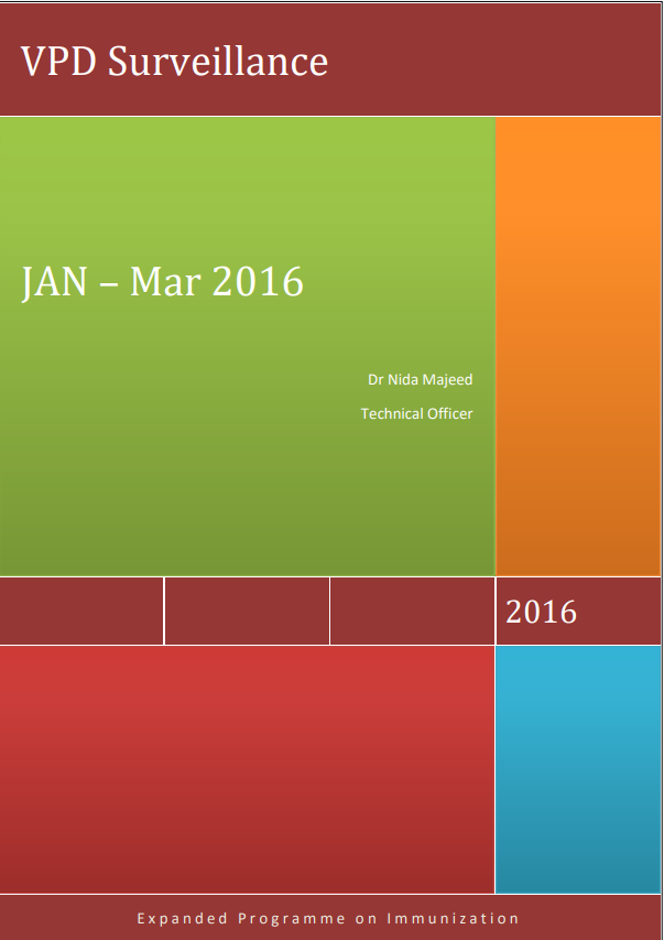 VPD Surveillance Report, January – March, 2016