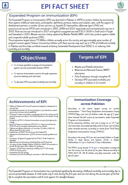 EPI Programme Fact Sheet